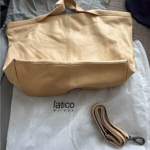 Latico Women's Cream Leather Bag